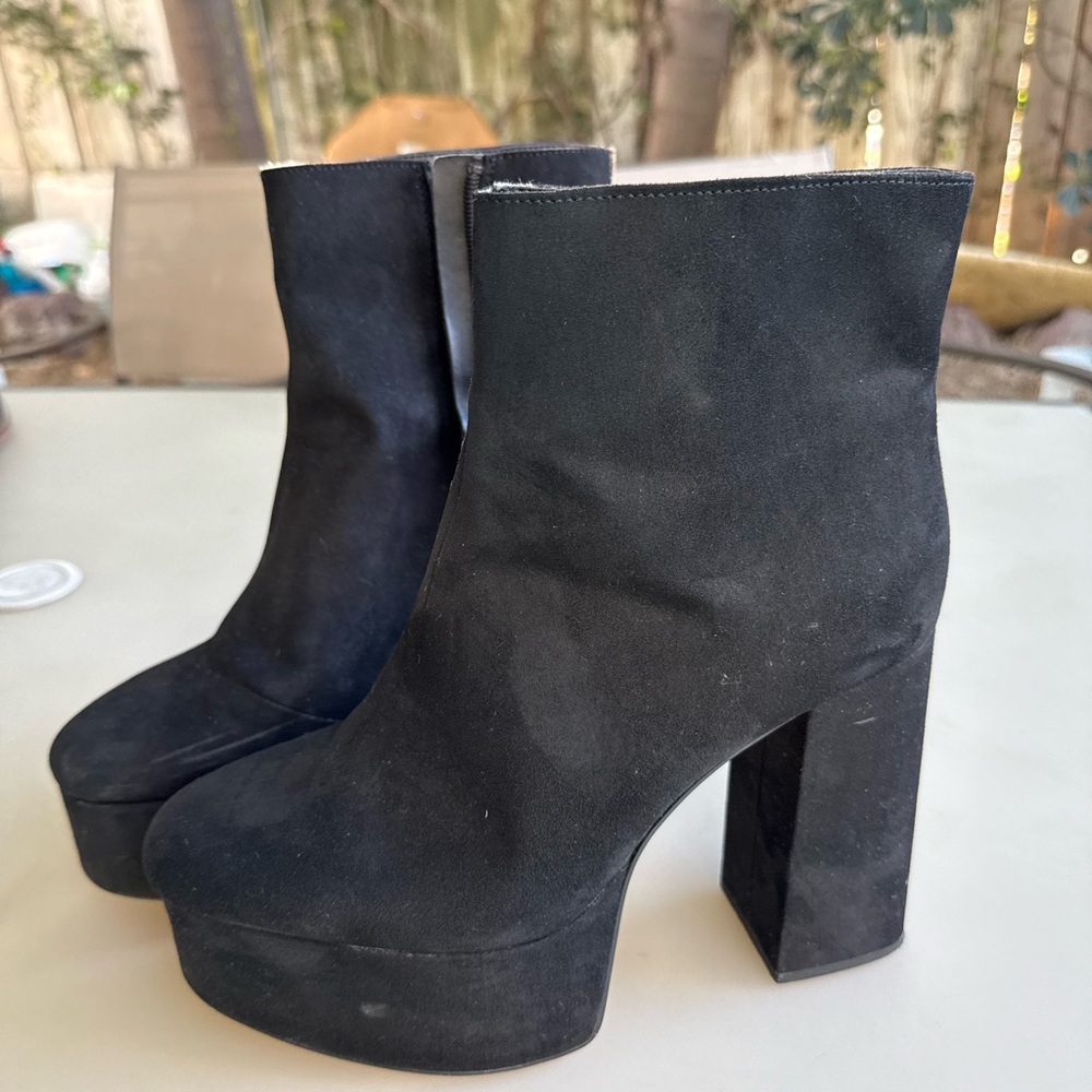 Zara Black Heeled Boots